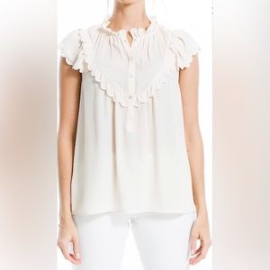 Max Studio Ivory Blouse, Size M